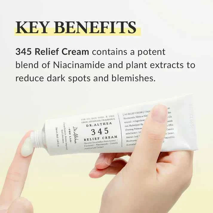 Dr Althea 345 Relief Cream 50ml for Pain Relief and Soothing Care