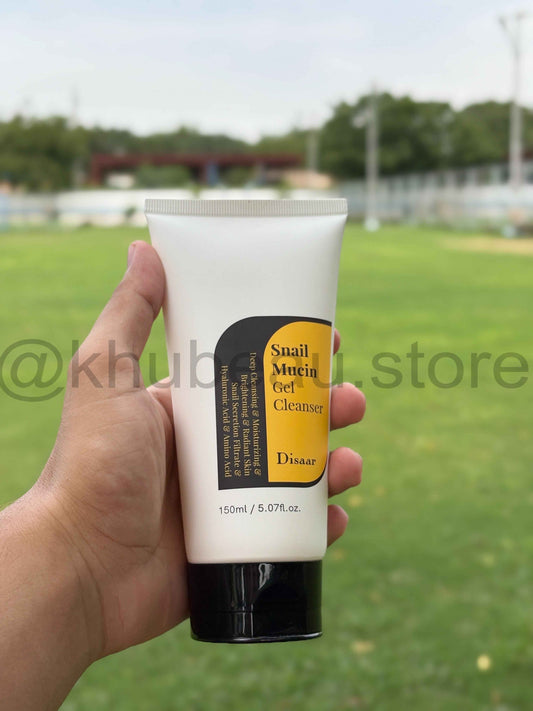 Disaar Snail Mucin Gel Cleanser 150ml - Nourishing & Brightening Face Wash with Natural Snail Secretion Filtrate for Radiant Skin DS5470