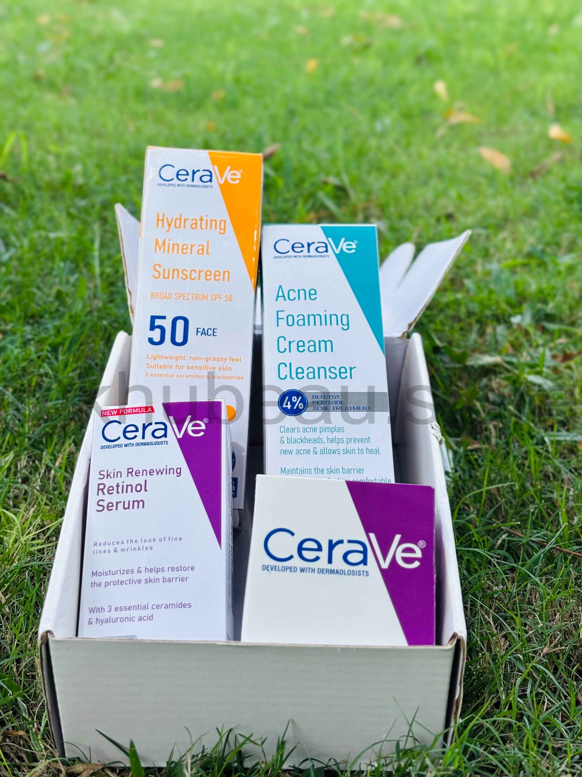 CeraVe 4 in One Skin Care Kit for Hydration, Cleansing, and Repair