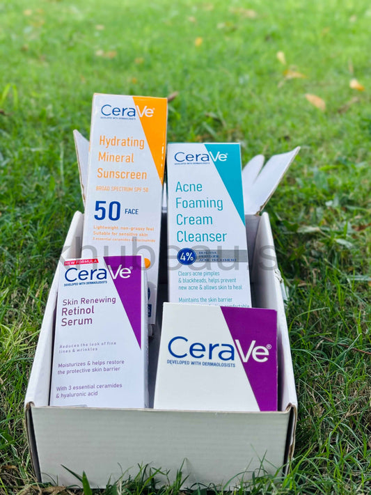 CeraVe 4 in One Skin Care Kit for Hydration, Cleansing, and Repair