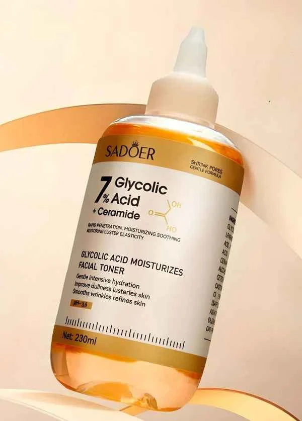Sadoer 7% Glycolic Acid + ceramide Facial Toner 230ml