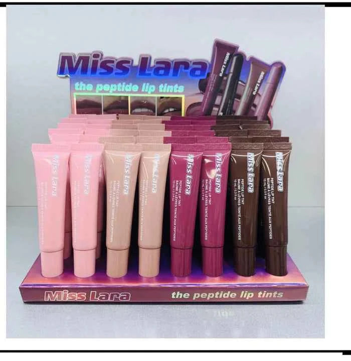 Miss Lara Peptide Lip Tint and Gloss for Hydrated, Plump Lips